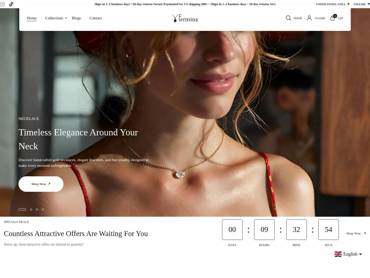 Fermina Store website